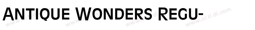 Antique Wonders Regu字体转换